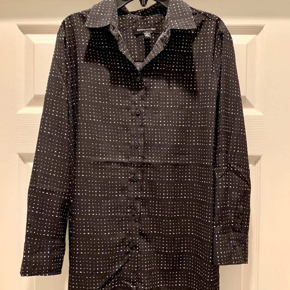 Slit Back, Button Down Women's Shirt